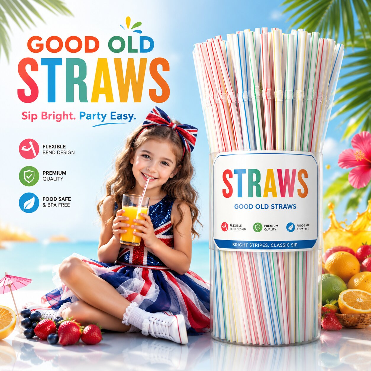 Reusable Plastic Straws