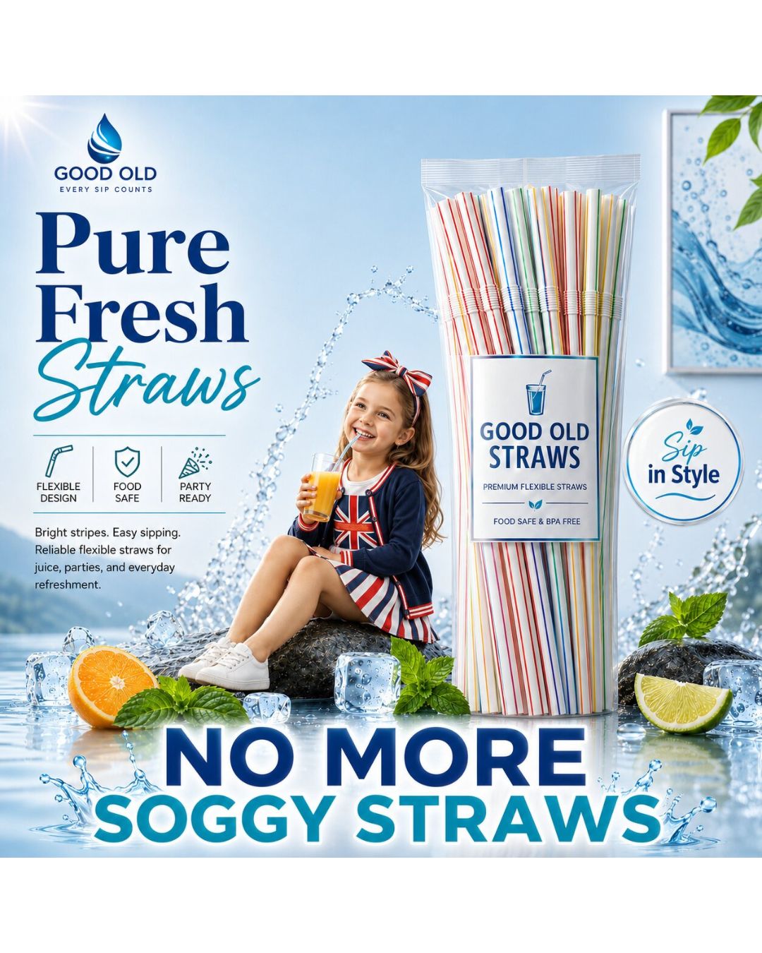 Colourful Drinking Straws