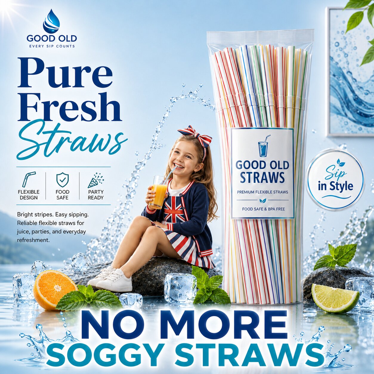 Colourful Drinking Straws