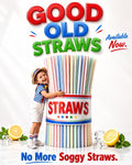 Colorful Bendable Straws for Kids Who Hate Soggy Paper Straws
